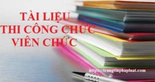 Tài liệu ôn thi công chức tỉnh Ninh Bình 2020