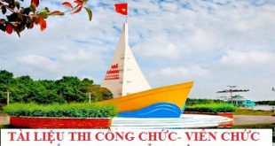 Tài liệu thi công chức cấp xã huyện Cái Nước, tỉnh Cà Mau năm 2022