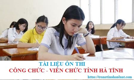 Tài liệu thi tuyển viên chức ngành giáo dục tỉnh Hà Tỉnh năm 2022