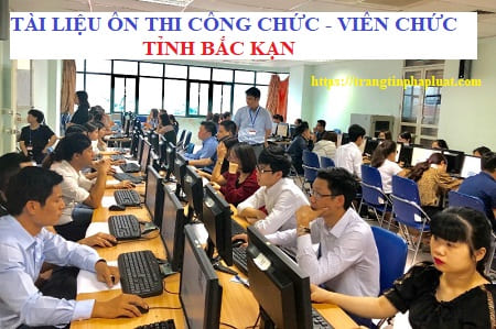 Tài liệu thi công chức cấp xã huyện Ngân Sơn, Bắc Kạn
