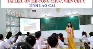 Tài liệu thi nâng ngạch, thăng hạng tỉnh Lào Cai năm 2022