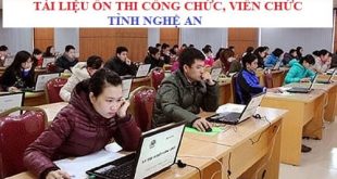 Tài liệu thi tuyển công chức tỉnh Nghệ An năm 2022