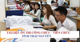 Tài liệu thi viên chức ngành giáo dục thành phố Sông Công, Thái Nguyên