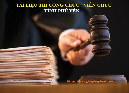 Tài liệu thi công chức cấp xã Thị xã Đông Hòa, tỉnh Phú Yên 2022