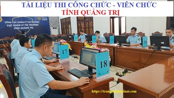 Tài liệu thi công chức tỉnh Quảng Trị năm 2023