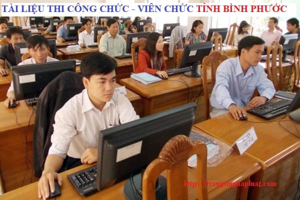 Tài liệu thi công chức tỉnh Bình Phước năm 2023